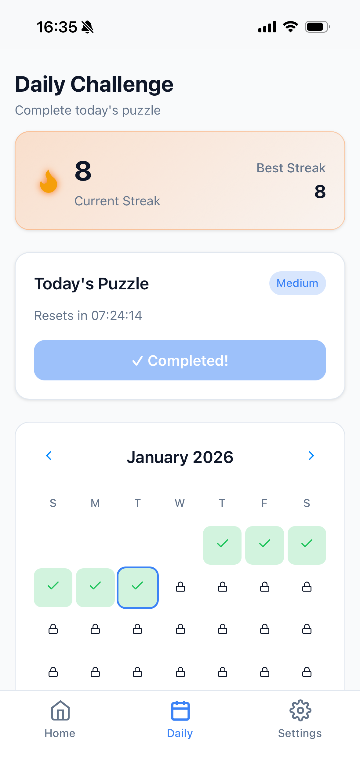 Daily Challenge