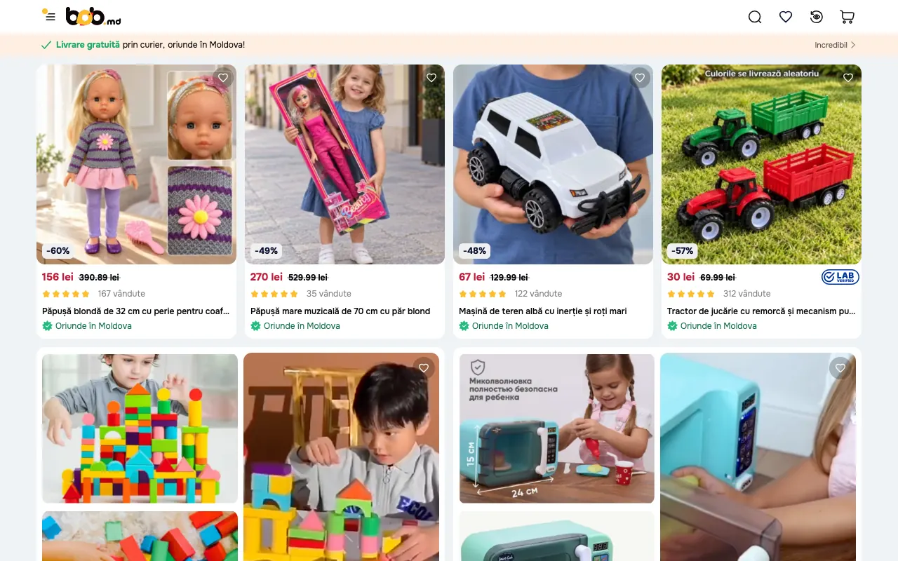 BoB.md — magazin online de jucării
