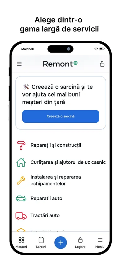 RemontMD App — ecran 2