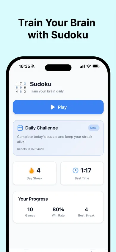 Sudoku Classic — ecran 1